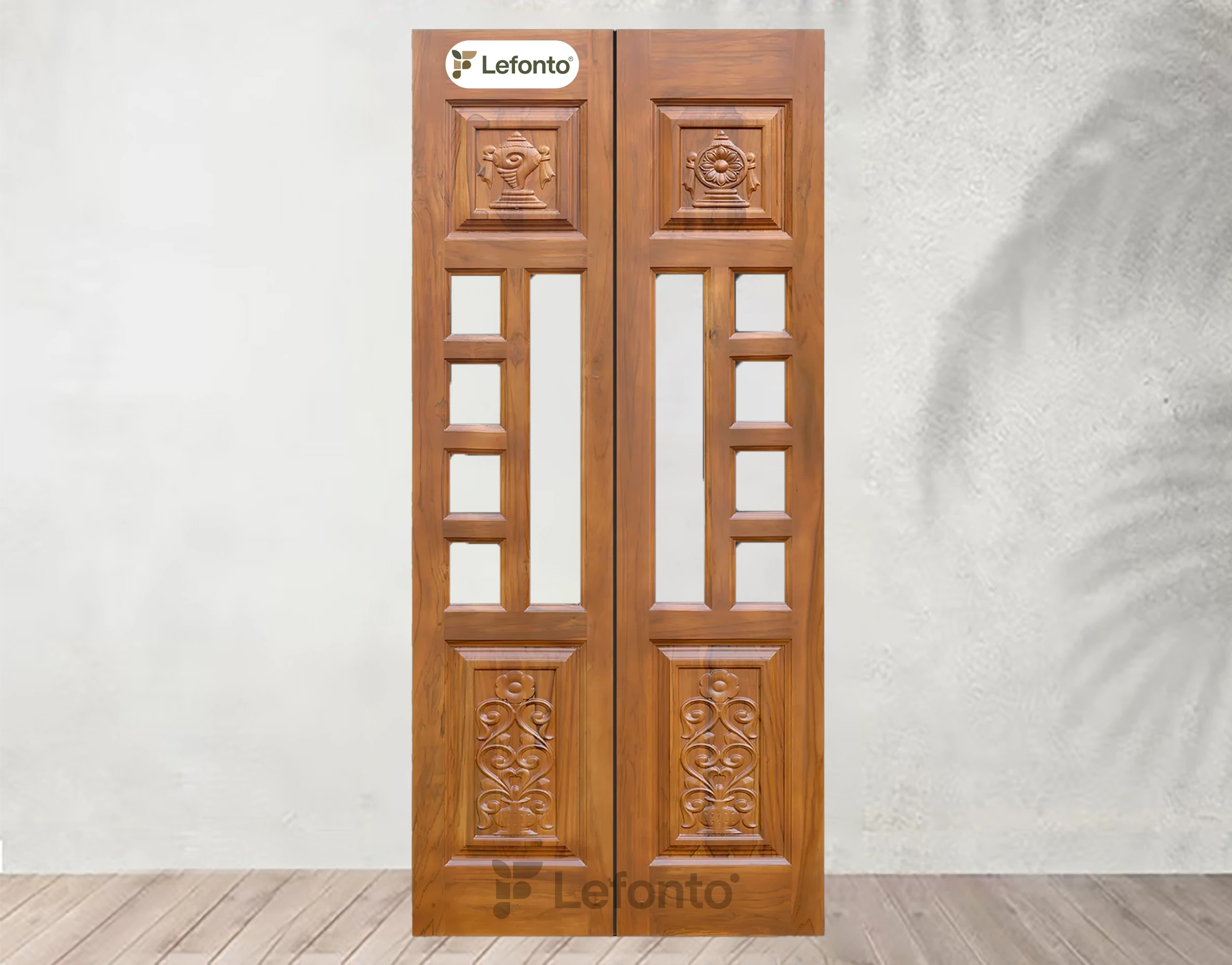 Wooden Pooja Doors LFH 61